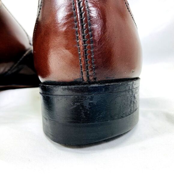 Weyenberg Massagic Shoes Vintage Wingtip 8 Brogue Derby Brown Leather 442881 main image 4